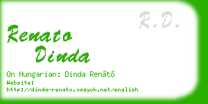 renato dinda business card